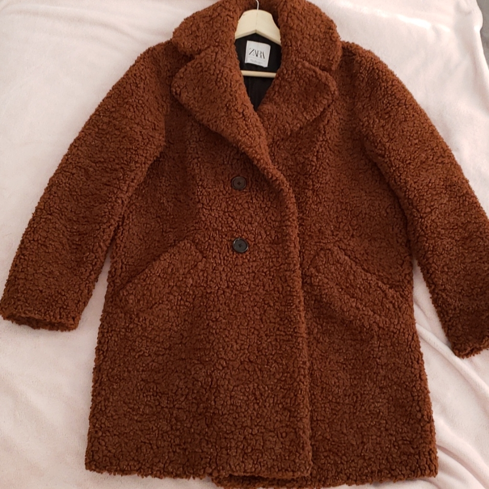 Zara Oversized Teddy Coat
